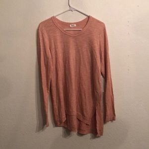 Wilt l/s asymmetrical slouch tunic slub nectar